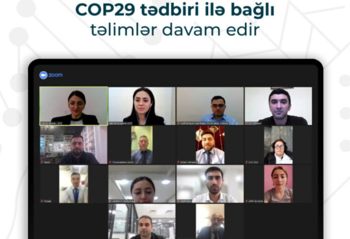 COP29-la əlaqədar ticarət və ictimai iaşə müəssisələrinin əməkdaşları üçün təlim